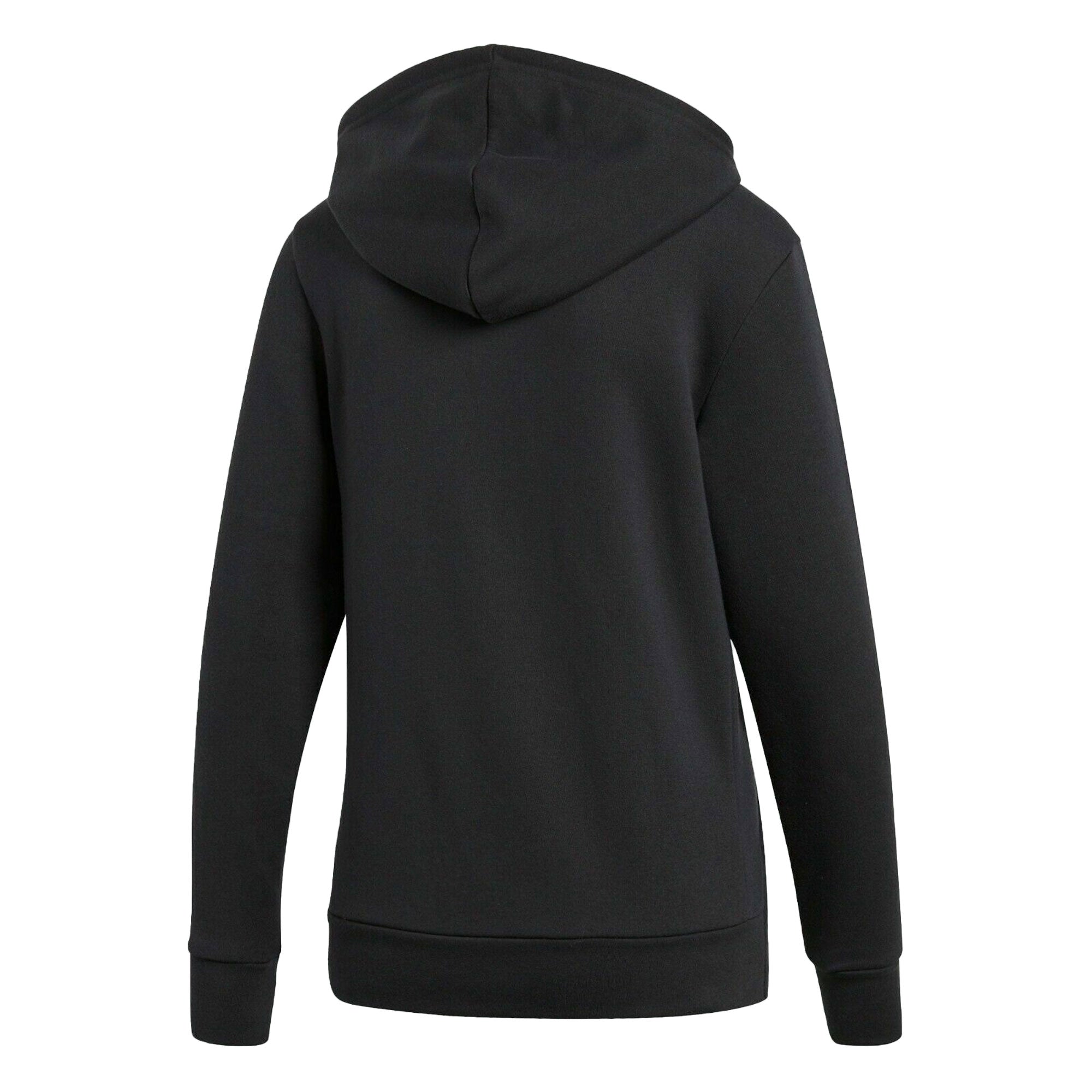 adidas Women's Cotton Fleece 3-Stripes Full-Zip Hoodie Black/White、mySite、noshort