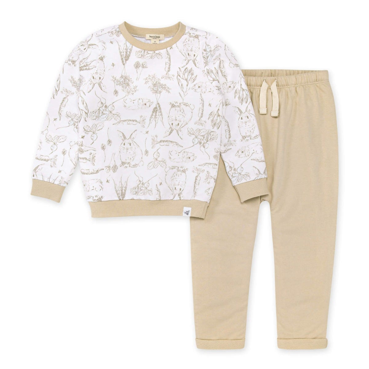 Bunny Toile French Terry Top & Harem Pant Set、mySite、g9winljtr