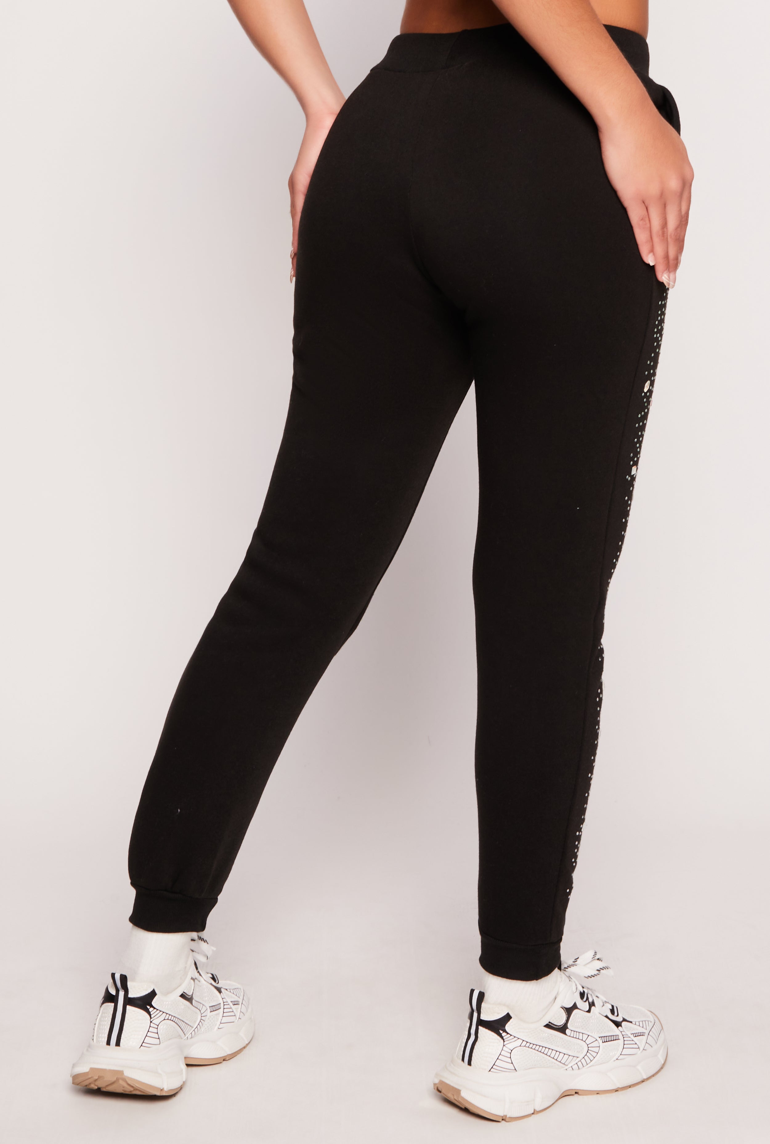 Rhinestone Drawstring Joggers、mySite、camillekostekn