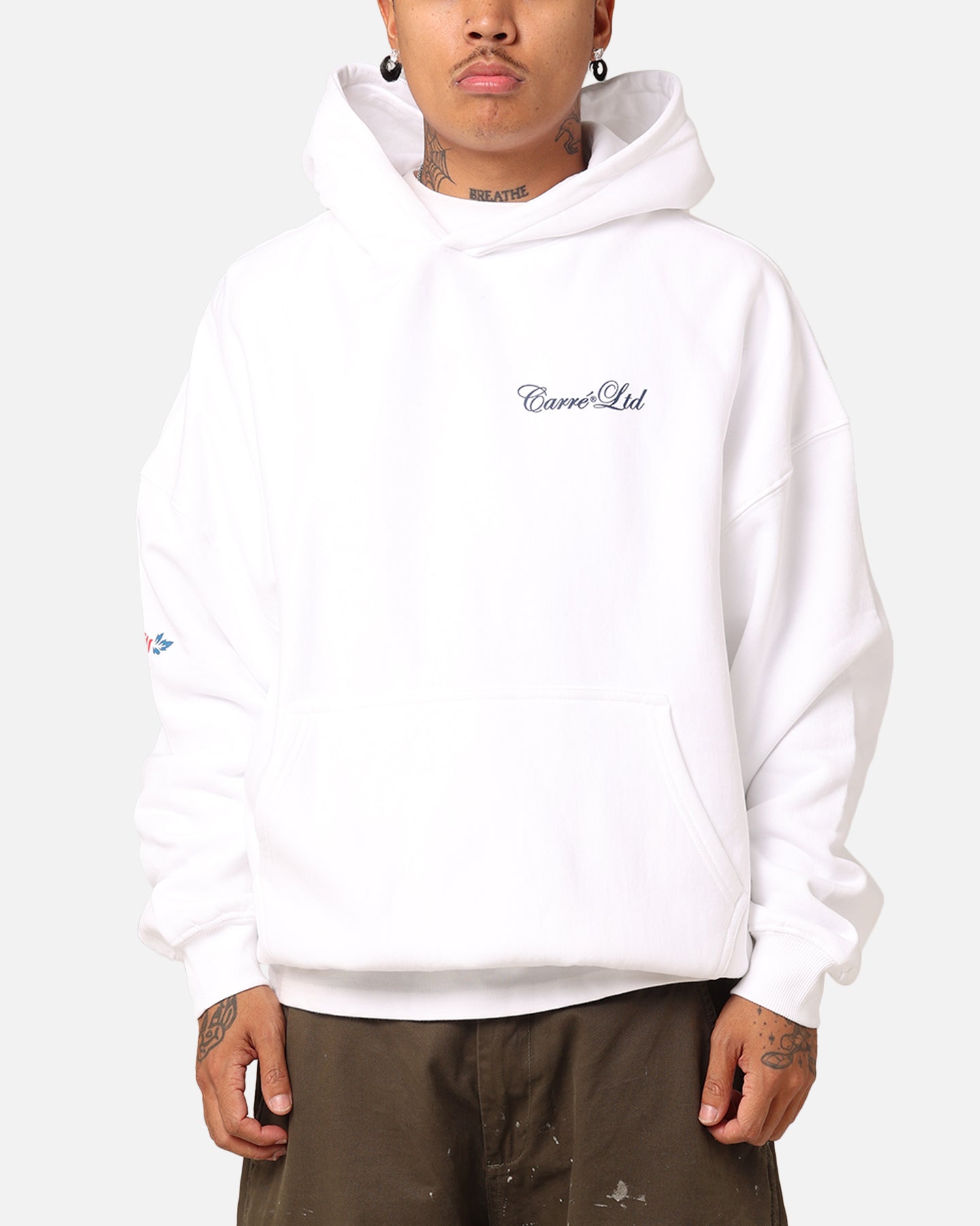 Carré Rosebud Oversized Hoodie White、mySite、zt4zffjzw