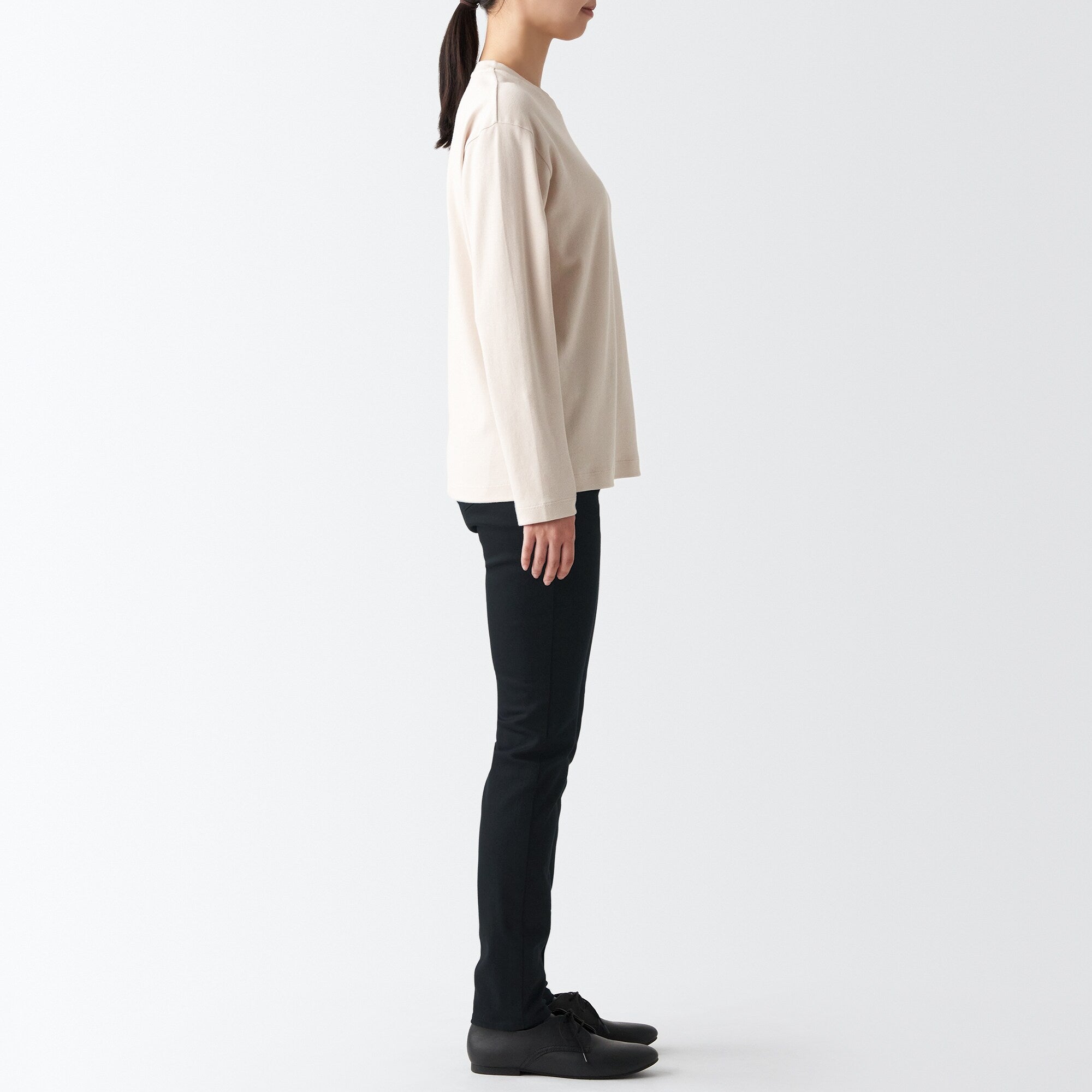  Women's Super Stretch Denim Skinny Pants Black (L 30inch / 75cm)、mySite、sugarbowlscore