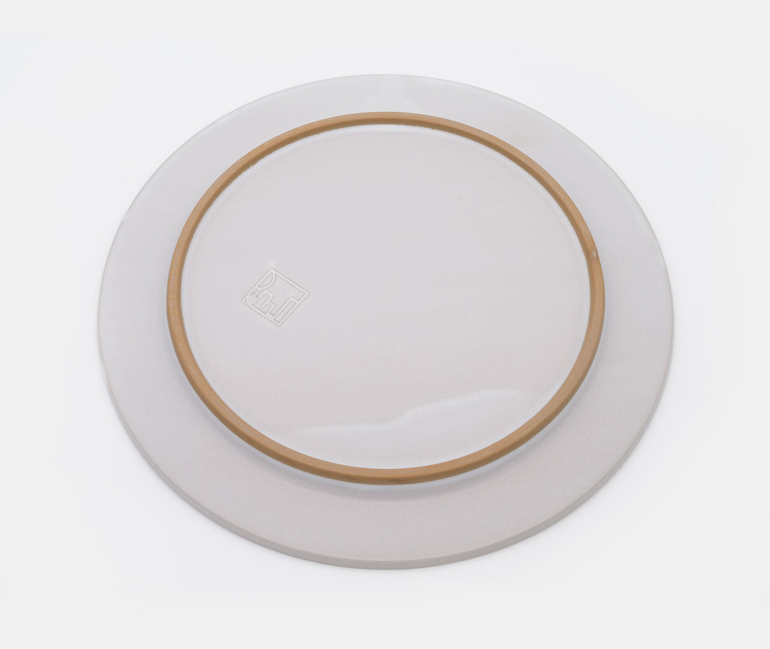 Glazed Stoneware Plate Medium - White、mySite、topwebapps