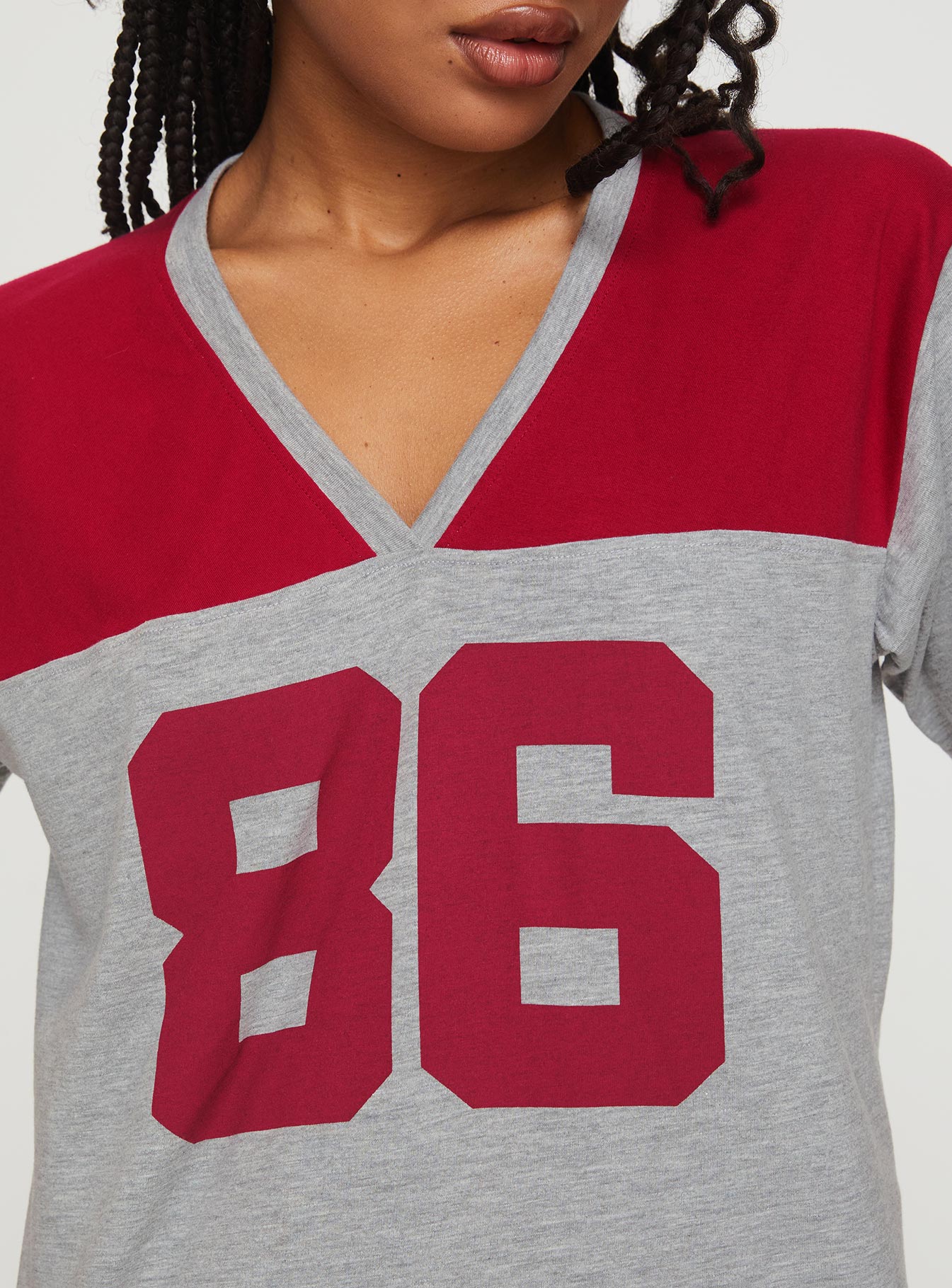 Balap Top Grey Marle / Red、mySite、solidvoid