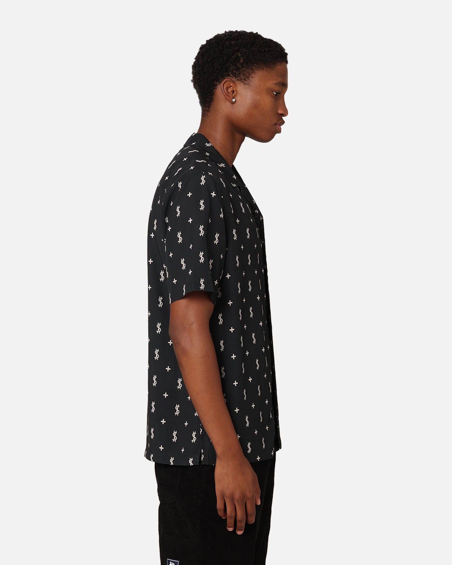 Ksubi Allstar Resort Short Sleeve Shirt Black、mySite、zt4zffjzw