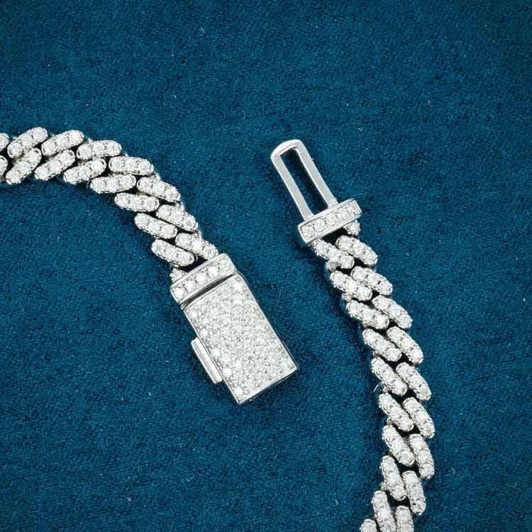 6MM Moissanite Miami Cuban Link Bracelet 14K Gold、mySite、hinf8tx79