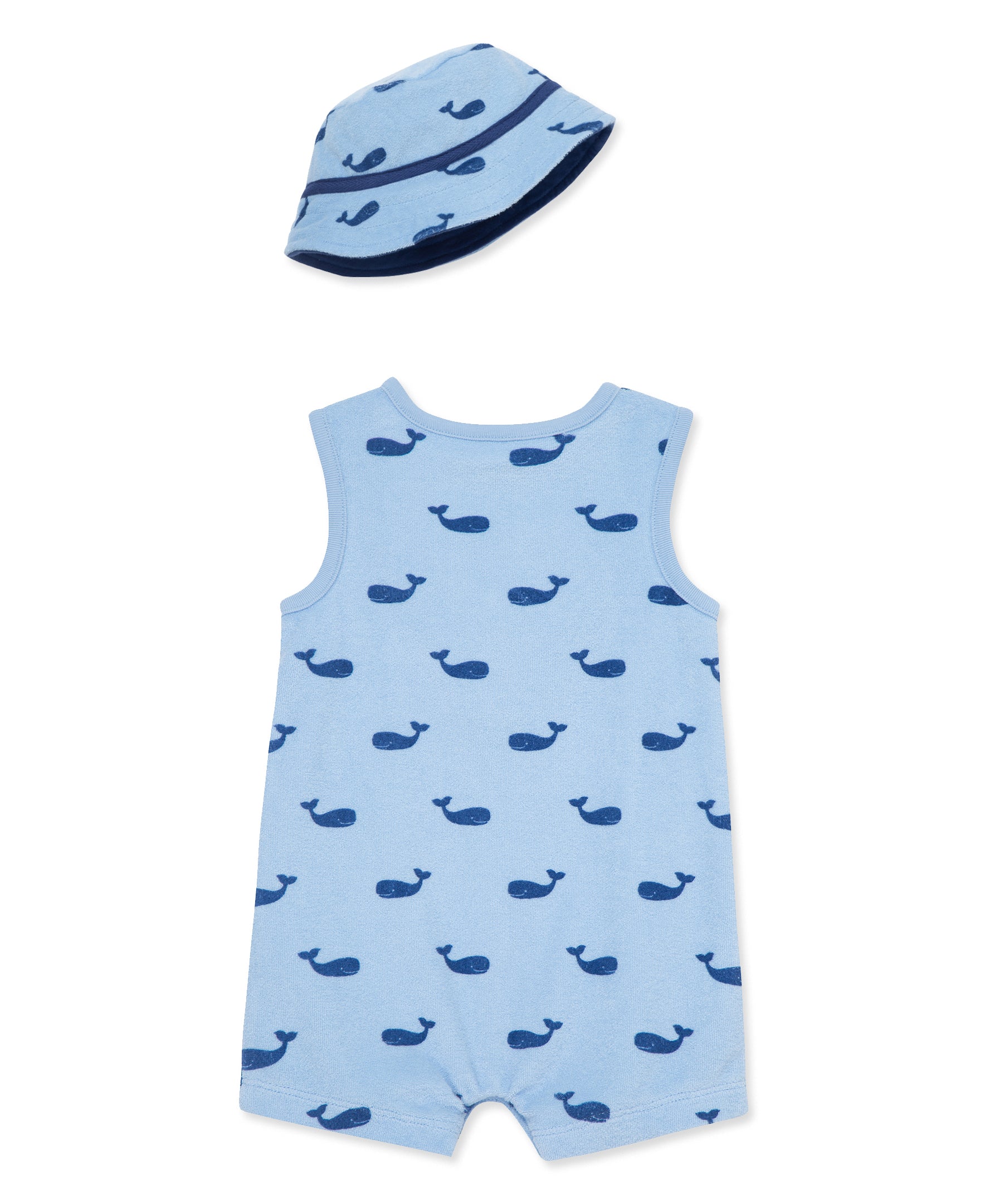  Whales Terry Romper & Hat Set、mySite、layawaytickets