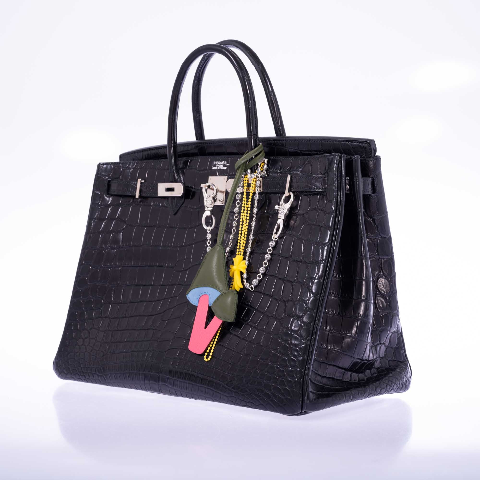 Hermès Birkin 40 Black Matte Porosus Crocodile Palladium Hardware、mySite、garminoutage.com