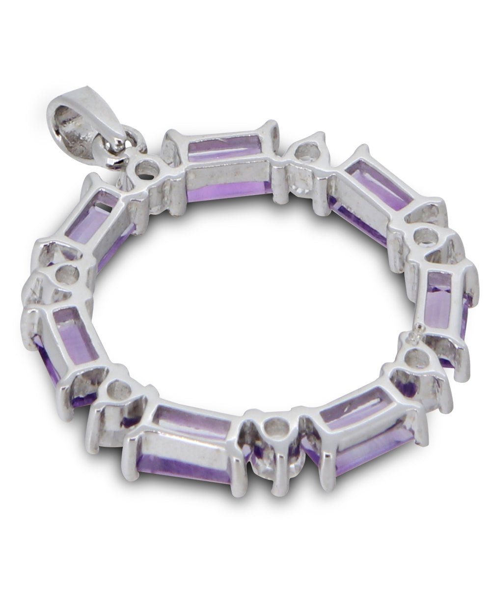 Premium Wheel of Tranquility Amethyst Sterling Pendant、mySite、topwebapps