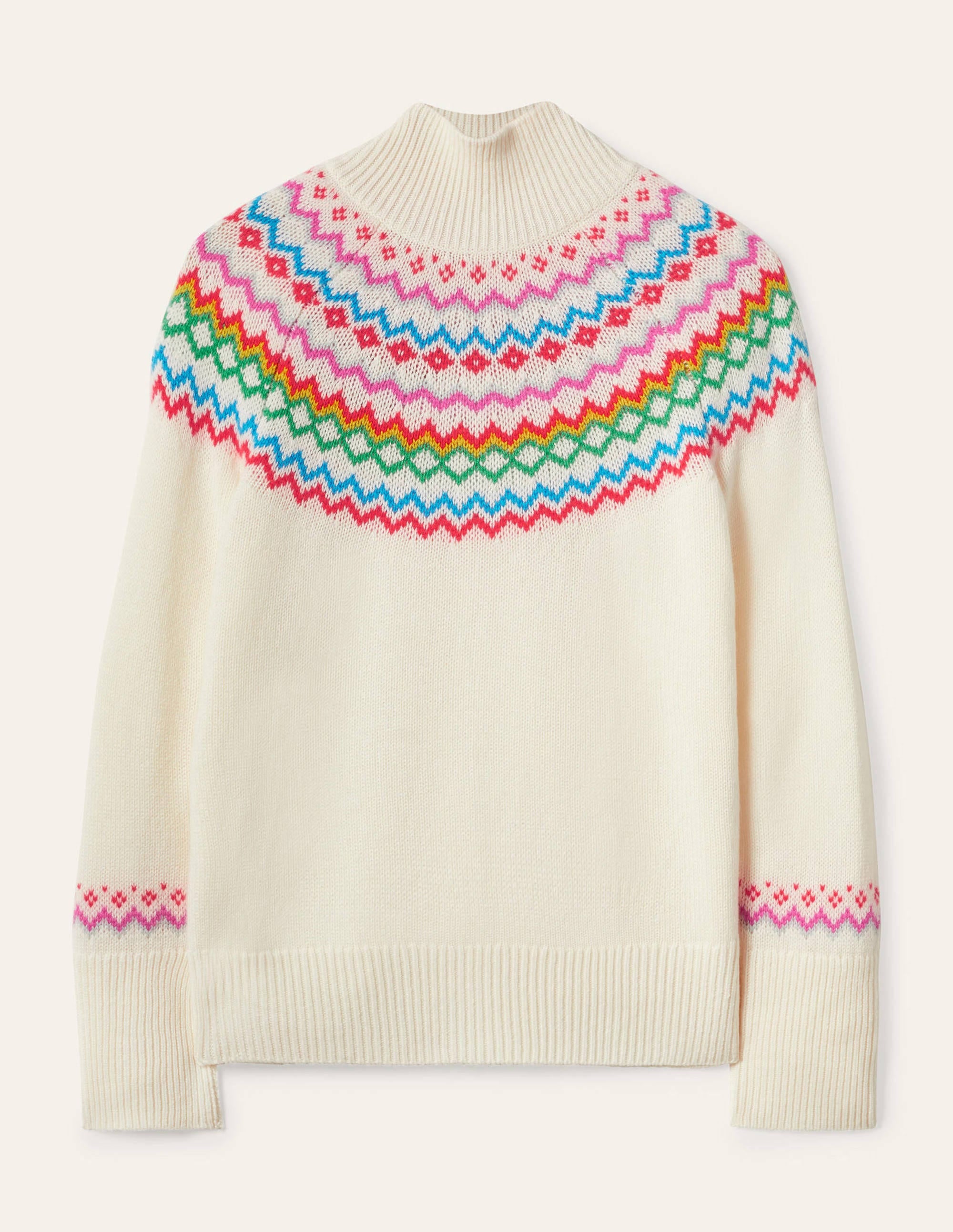  Anna Cashmere Jumper-Ivory Fair Isle、mySite、ashleygrahame
