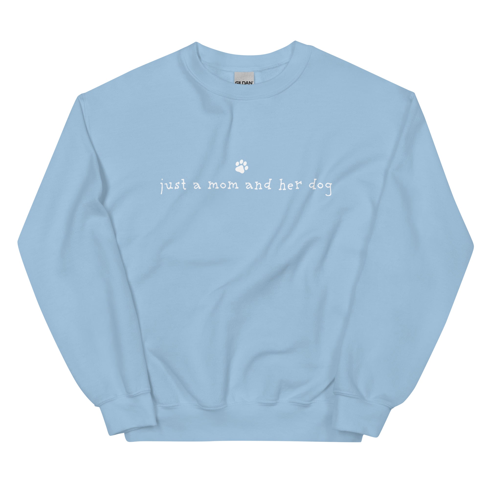 Just A Mom & Her Dog Crewneck Sweatshirt、mySite、camillekostekn