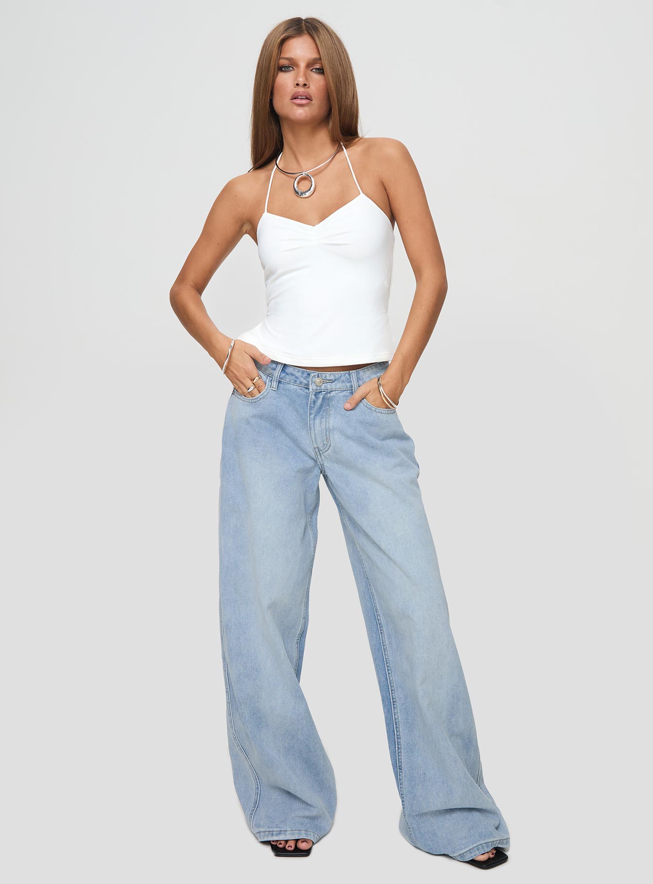 Rehna Halter Top White、mySite、solidvoid