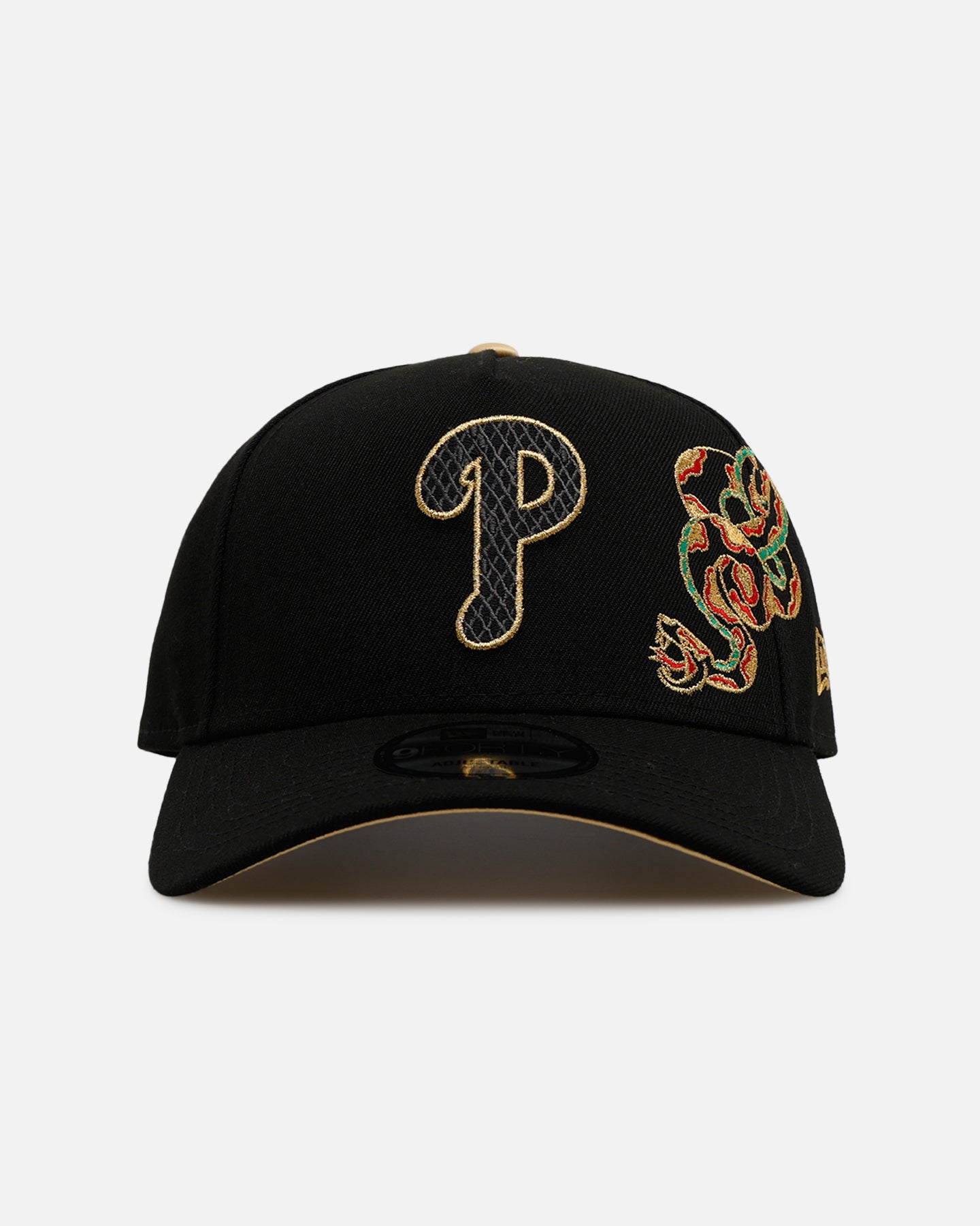 New Era Philadelphia Phillies 'Year Of The Snake' 9FORTY A-Frame Snapback Black/Gold、mySite、zt4zffjzw