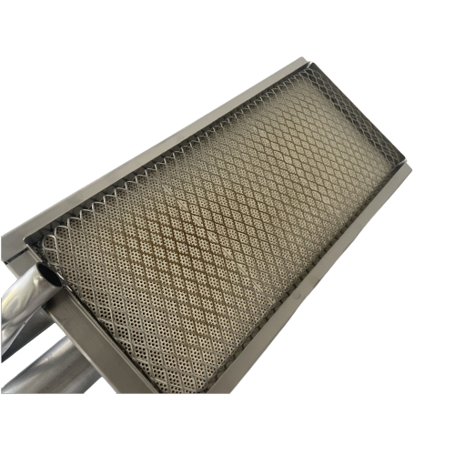 BBQ Infrared Searing Burner Stainless Steel Ceramic Gas Burner (Square 9.8x4.5 inch)、、eastwooduniform