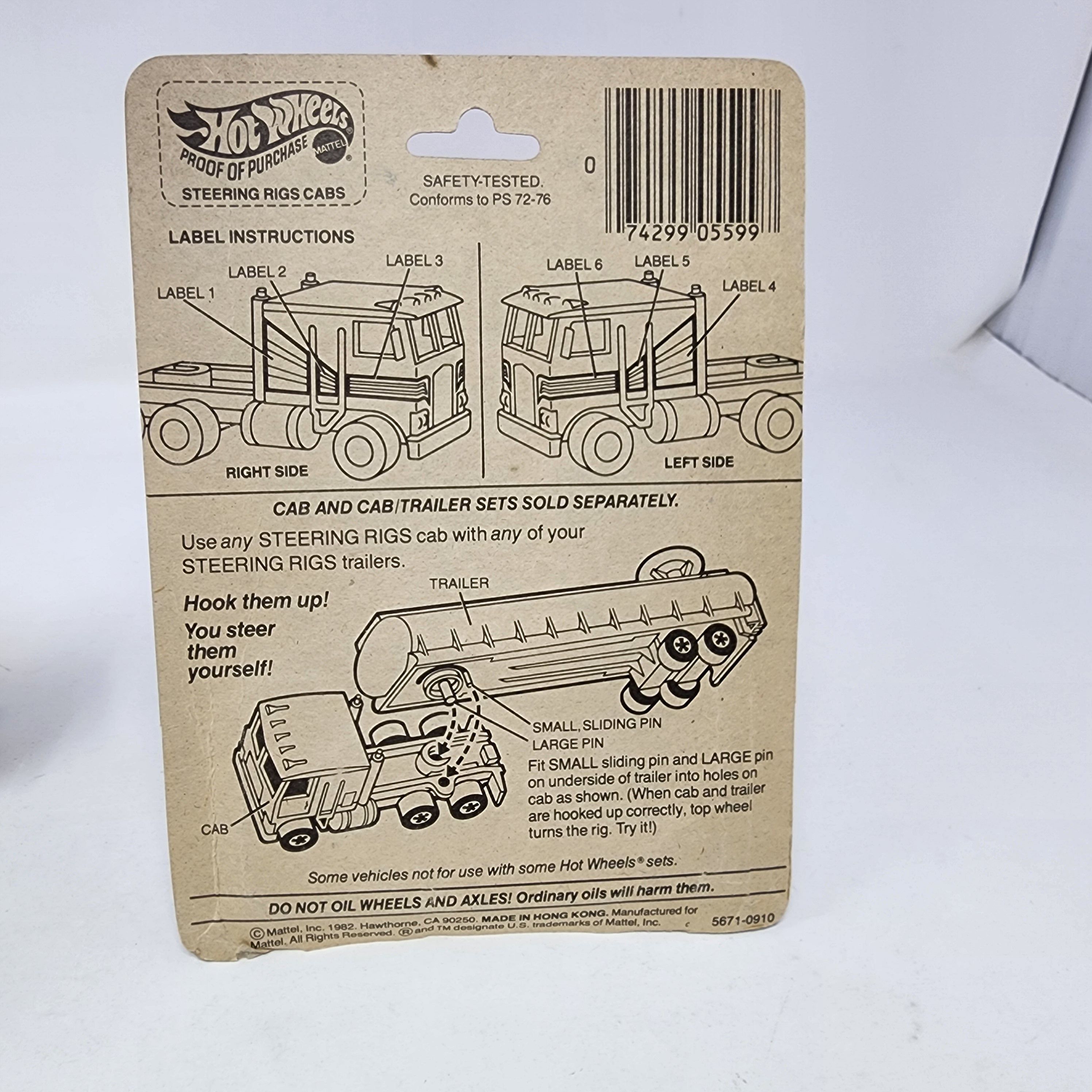 Kenworth No 5671 * Blue * 1982 Hot Wheels Hong Kong Steering Rigs、mySite、hgirdovlk