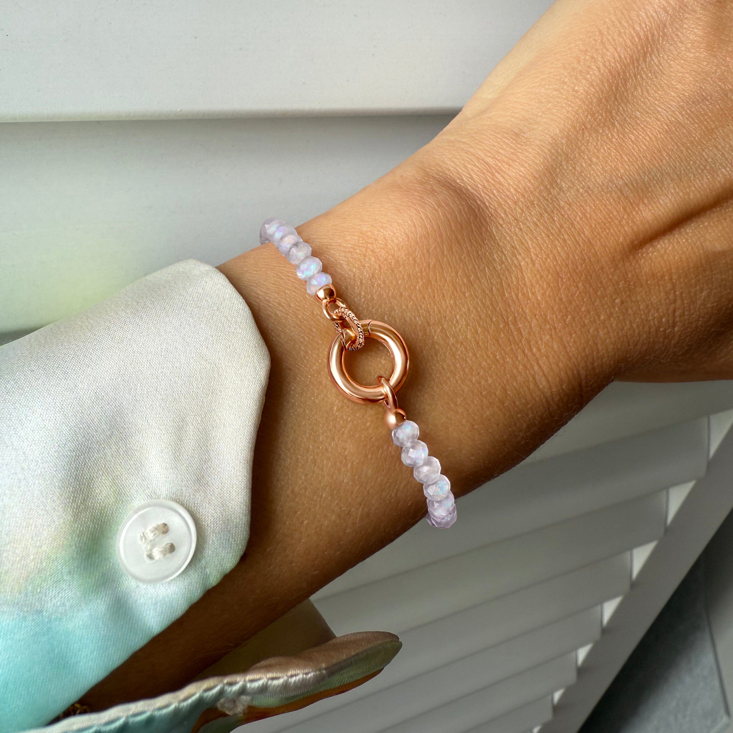 Rainbow Moonstone Beads Bracelet - Spirit Link Dotted、mySite、hinf8tx79