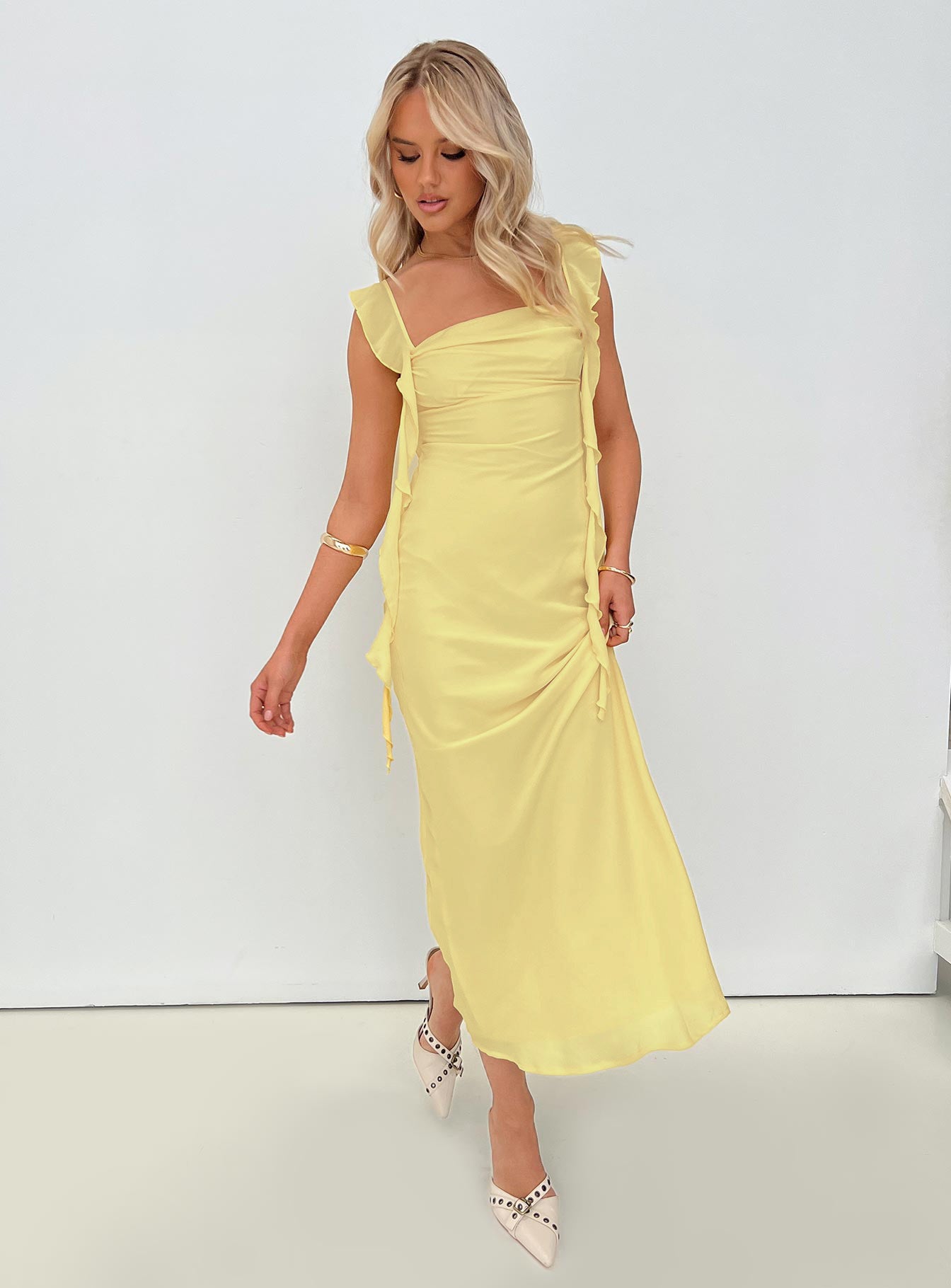 Lanai Maxi Dress Lemon、mySite、solidvoid