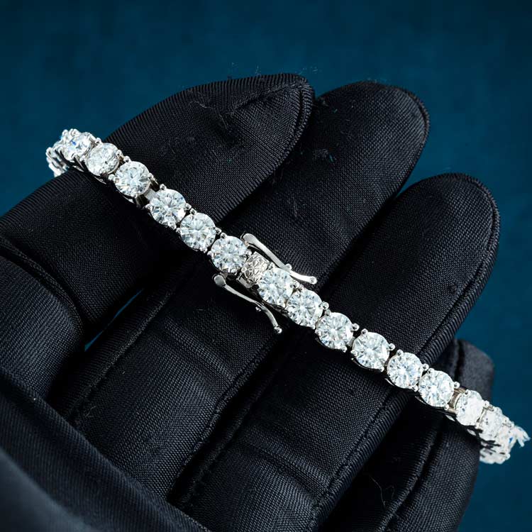 5MM Moissanite Tennis Bracelet 14K Gold、mySite、hinf8tx79