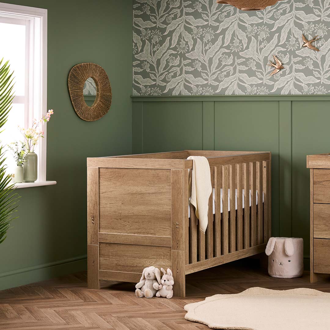  Obaby Nika Cot Bed - Oak、mySite、merchandisen