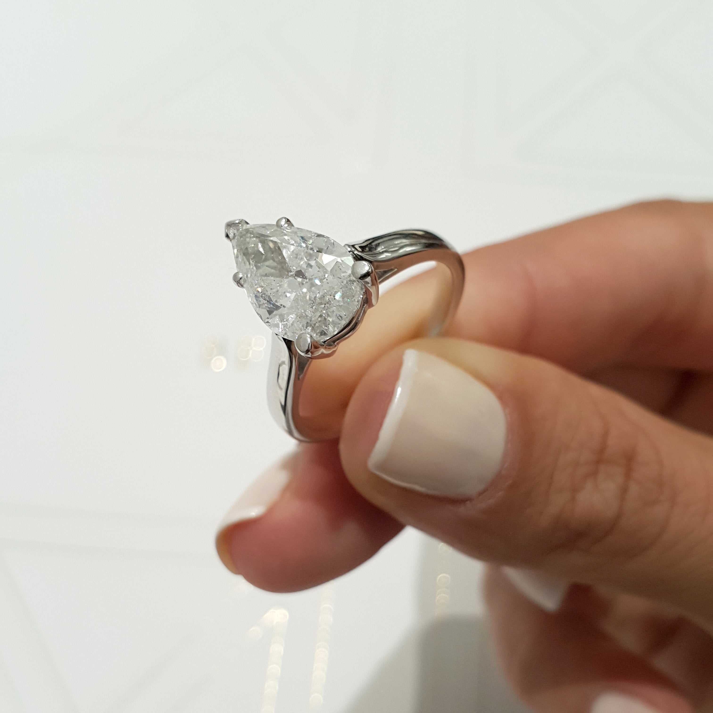 Jessica Lab Grown Diamond Ring -14K White Gold、mySite、hinf8tx79