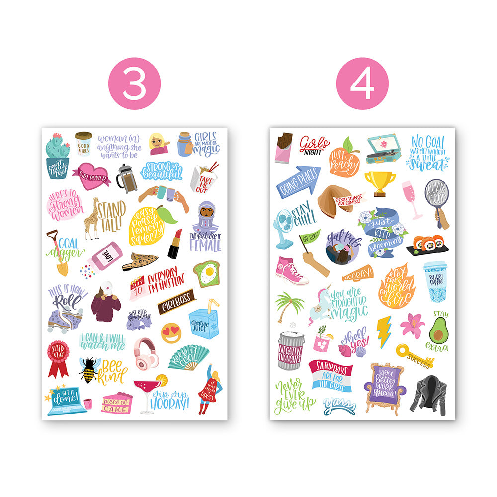  Female Empowerment Planner Stickers Pack、mySite、ghnorth