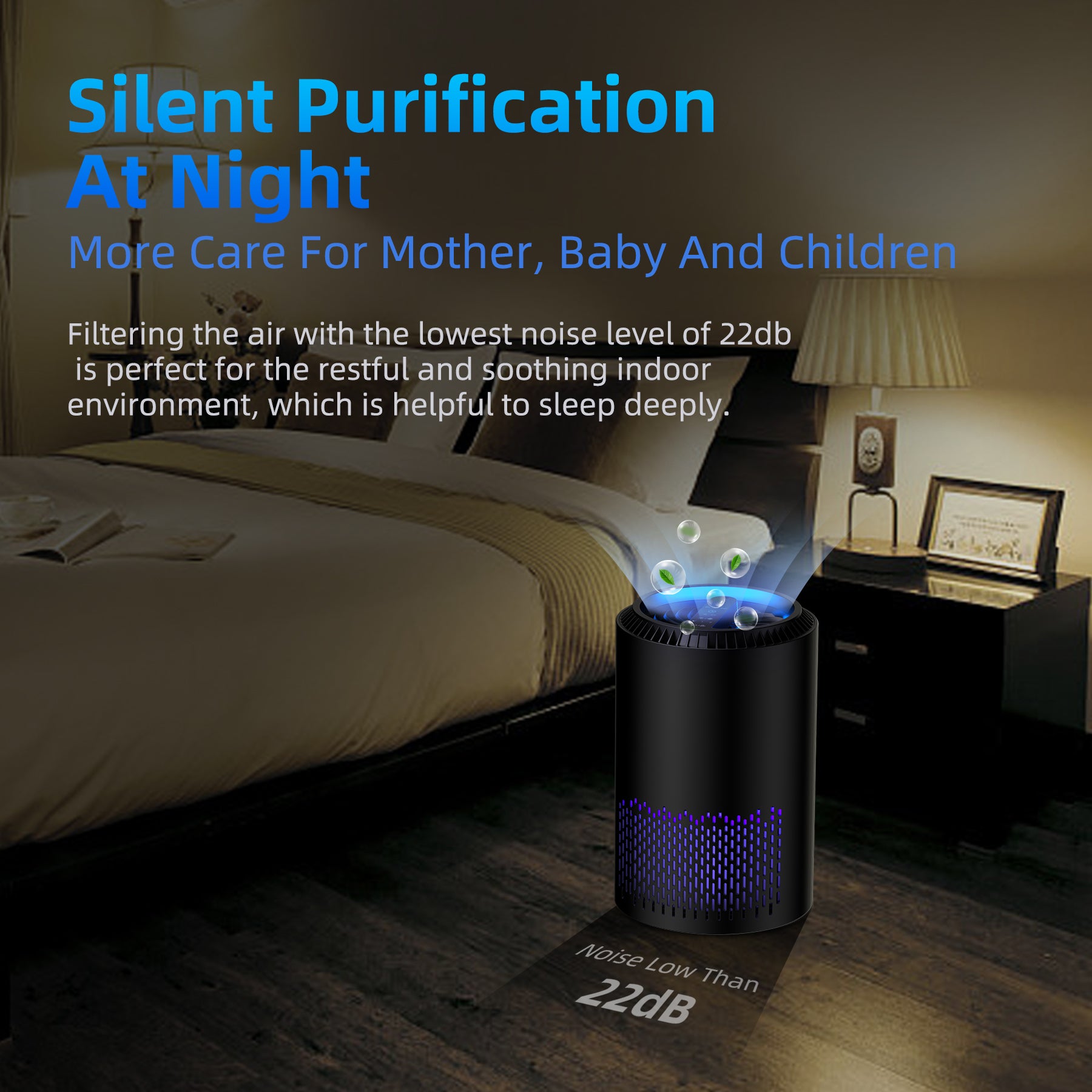 H13 HEPA Air Purifiers for Home, Air Purifier with Sleep Mode Speed Control For Bedroom Office Living Room, MK01- Black、mySite、fannypackpong