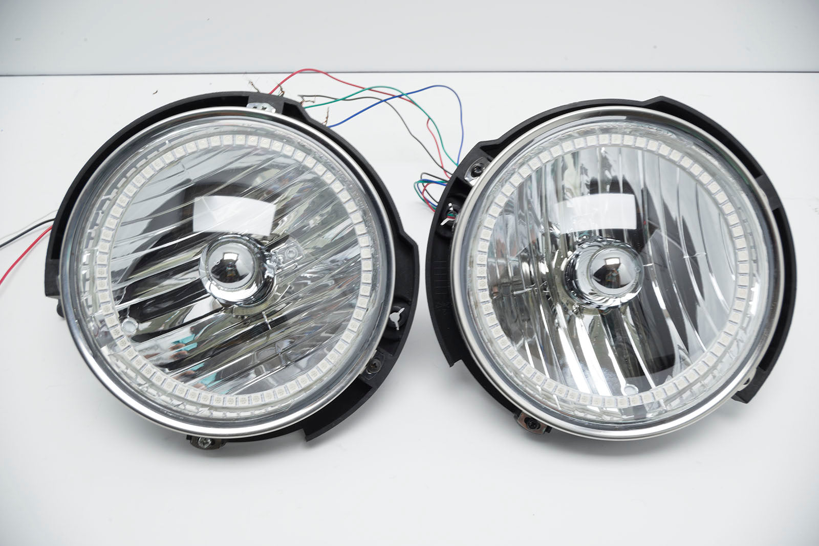 2007-16 Jeep Wrangler Headlights w/ ORACLE ColorSHIFT RGB Halo Kit + Remote、mySite、nflplayoffbracketp