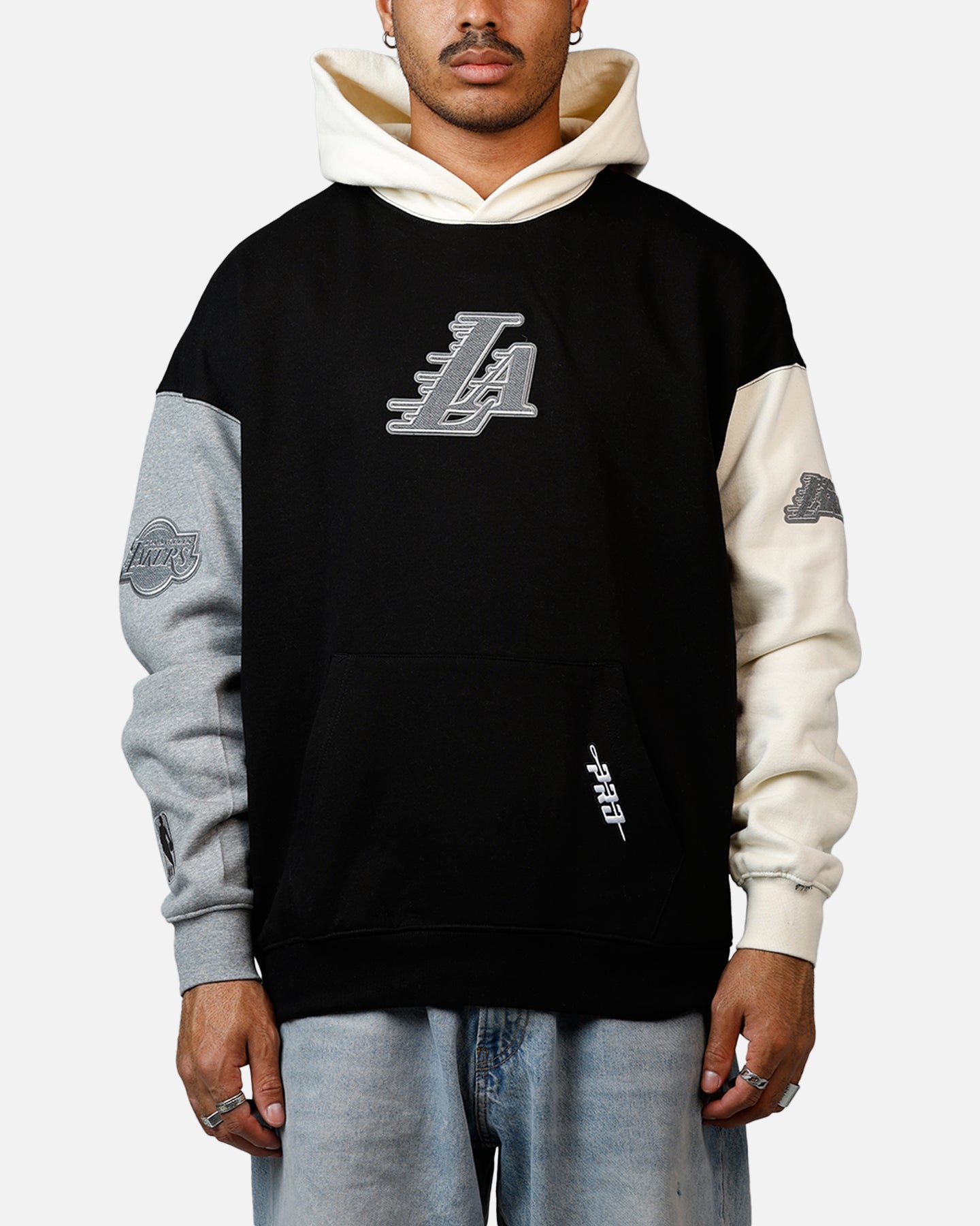 Pro Standard Los Angeles Lakers Reverse French Terry Hoodie Black/Grey、mySite、zt4zffjzw