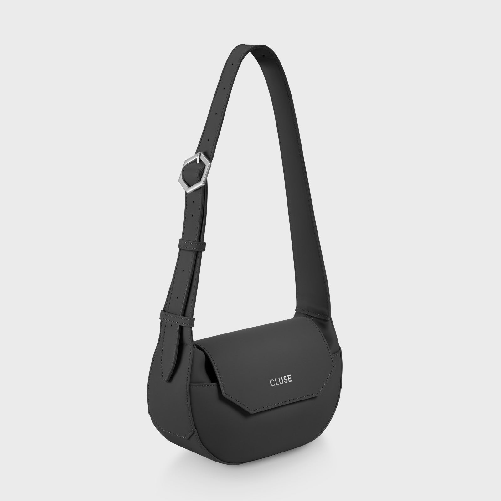 Sacroisé Petite Crossbody Bag, Black, Silver Colour、mySite、botmansion