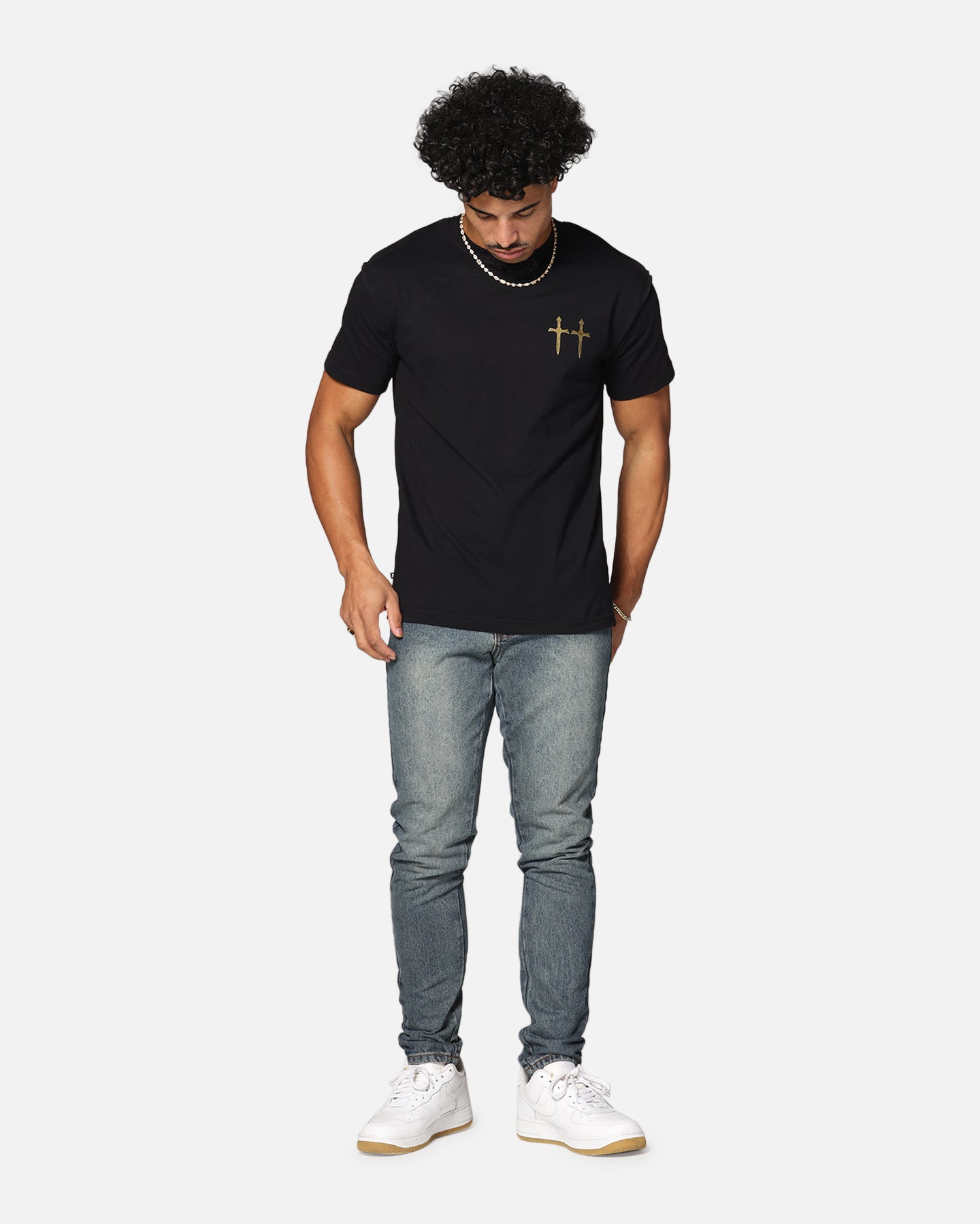 Saint Morta Mortal Lafayette T-Shirt Black/Gold、mySite、zt4zffjzw