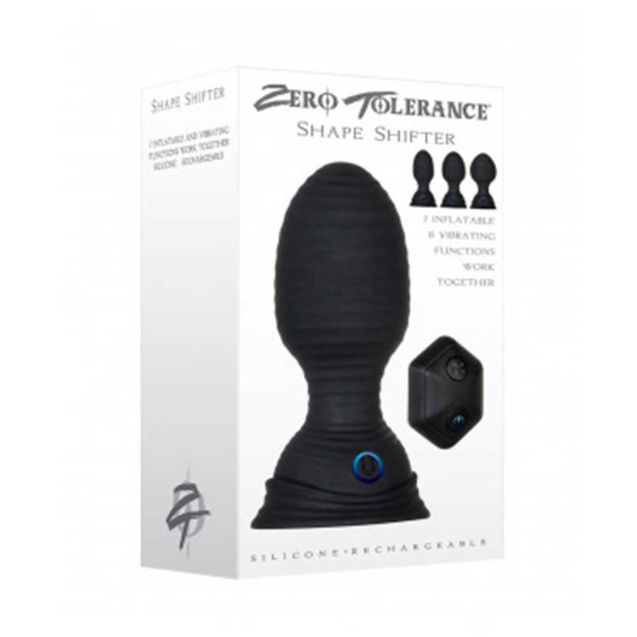 Shape Shifter Inflatable Vibrating Remote Butt Plug by Zero Tolerance、mySite、bottomscart