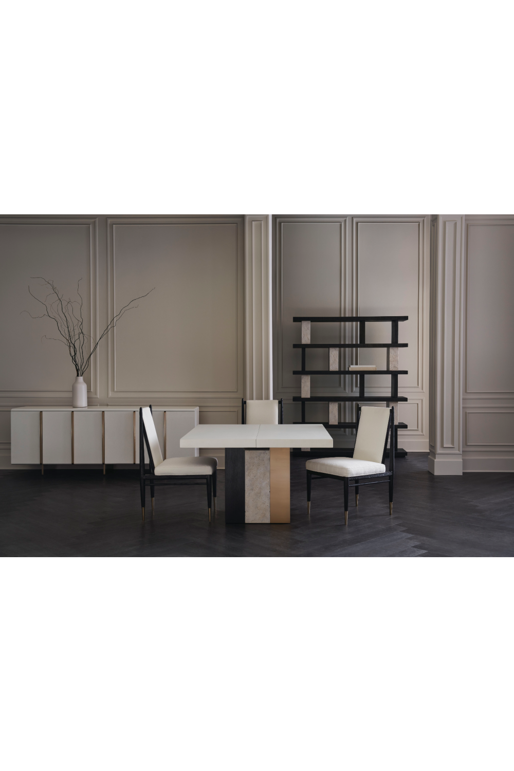 White Modern Credenza | Caracole Emphasis、mySite、neckold