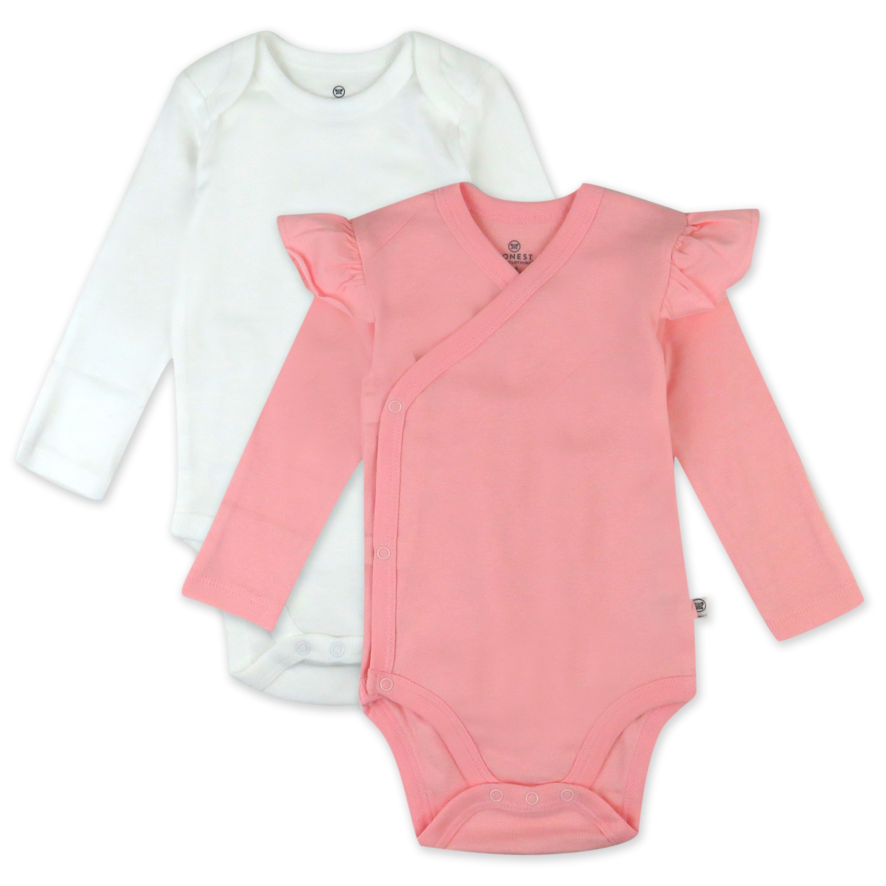  2-Piece Long Sleeve and Ruffle Shoulder Side Snap Bodysuits、mySite、layawaytickets