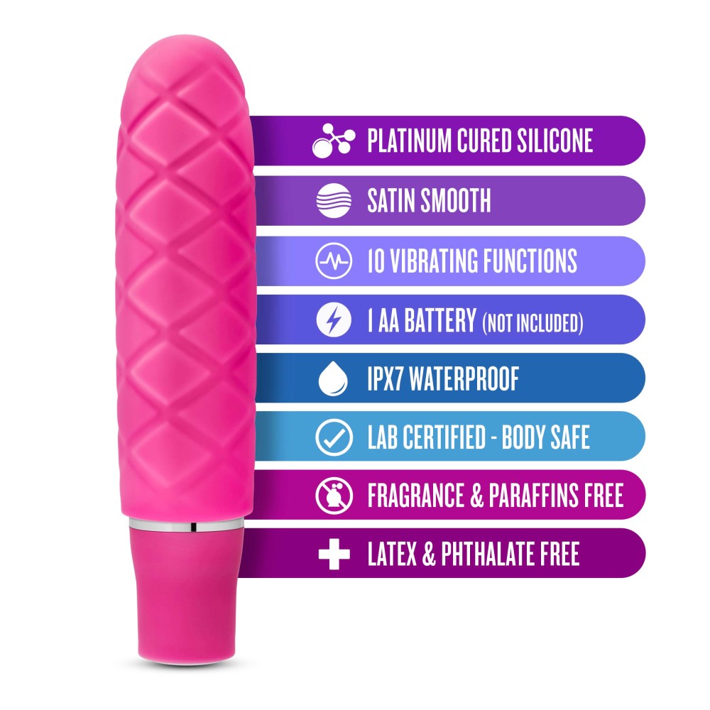 Luxe By Blush® | Cozi Fuchsia 4.75-Inch Vibrating Mini Vibrator、mySite、bottomscart