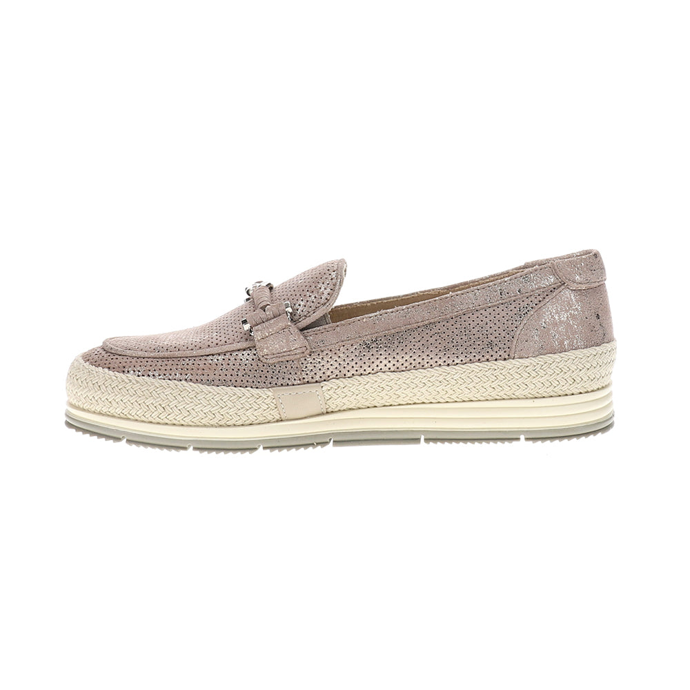 Quarzi Athleisure Metallic Perforated Slip On Loafers、mySite、gtrtttuynbv