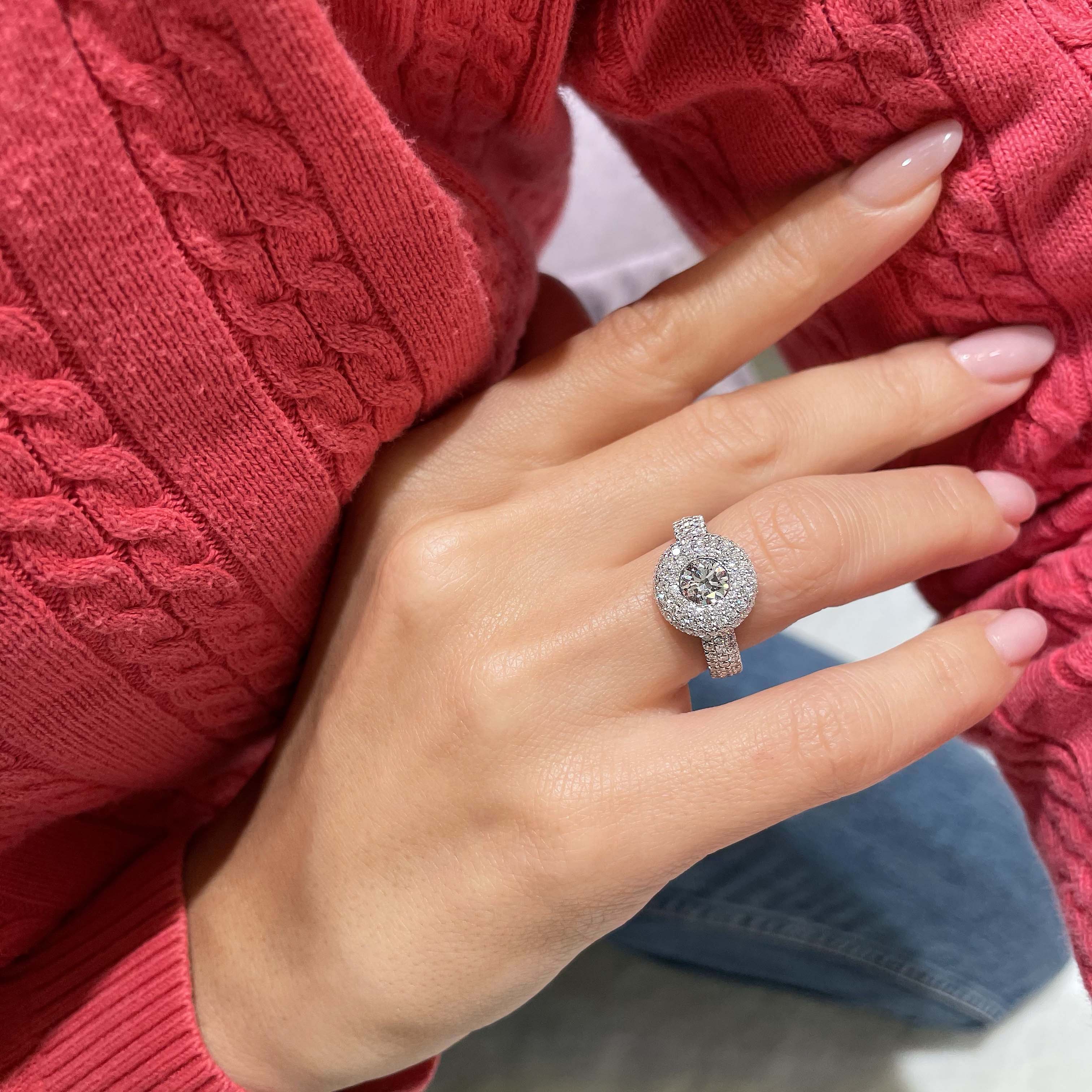 Reagan Lab Grown Diamond Ring -14K White Gold、mySite、hinf8tx79