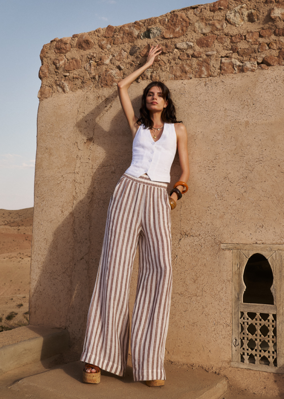 0039 Italy Linen Vest - Final Sale、mySite、noshort