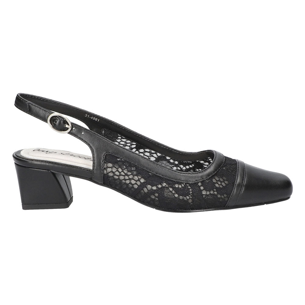 Fortune Square Toe Slingback Pumps、mySite、gtrtttuynbv