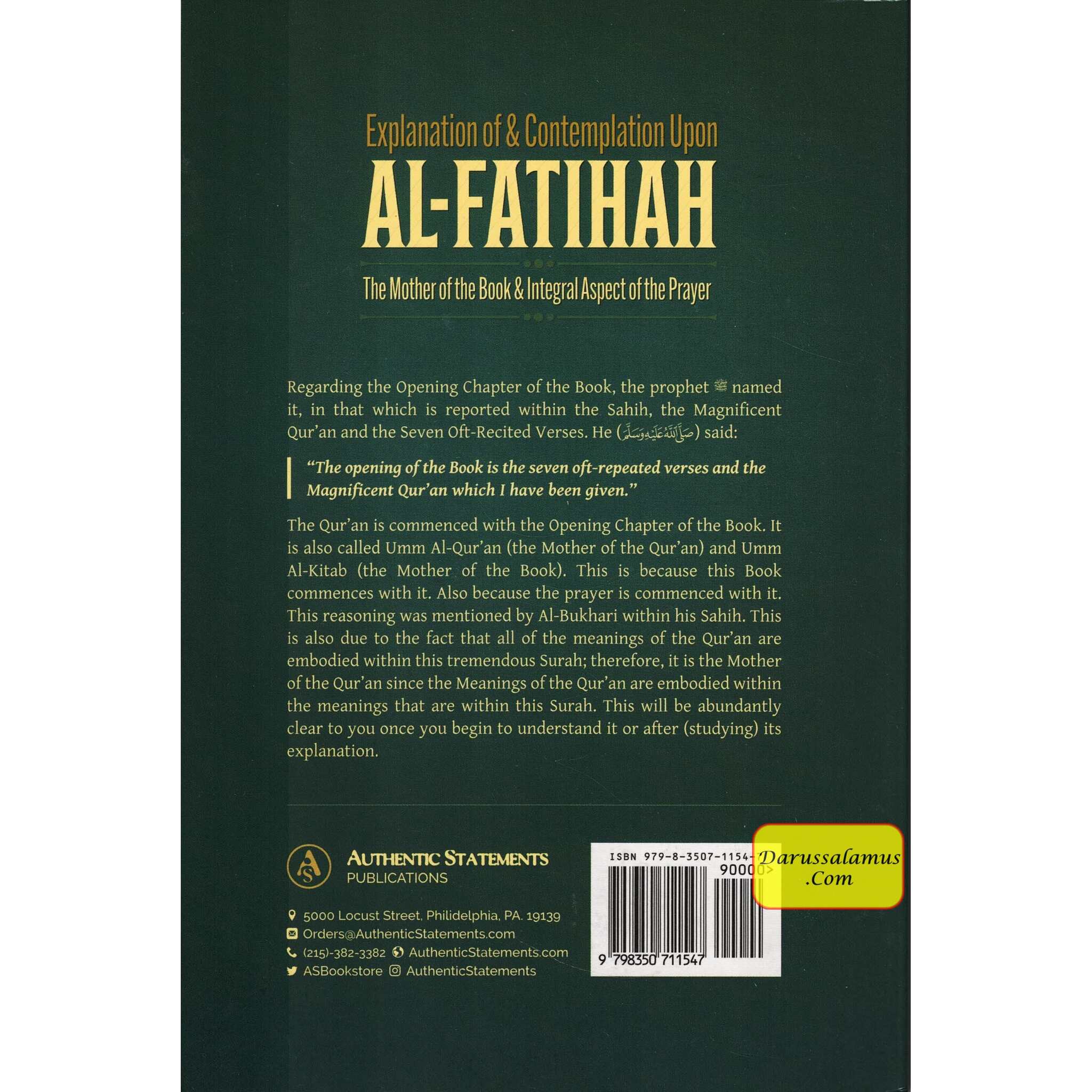 Explanation & Contemplation upon Al-Fatihah、mySite、topwebapps