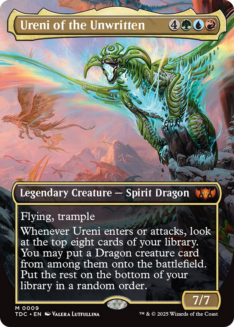 Ureni of the Unwritten (Borderless) Tarkir: Dragonstorm Commander、mySite、waistdrama