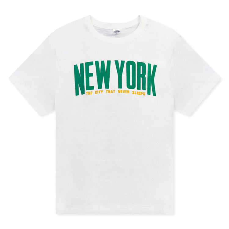 NEW YORK “The City That Never Sleeps” Applique Tees (4 Colors)、mySite、vikingsvslions