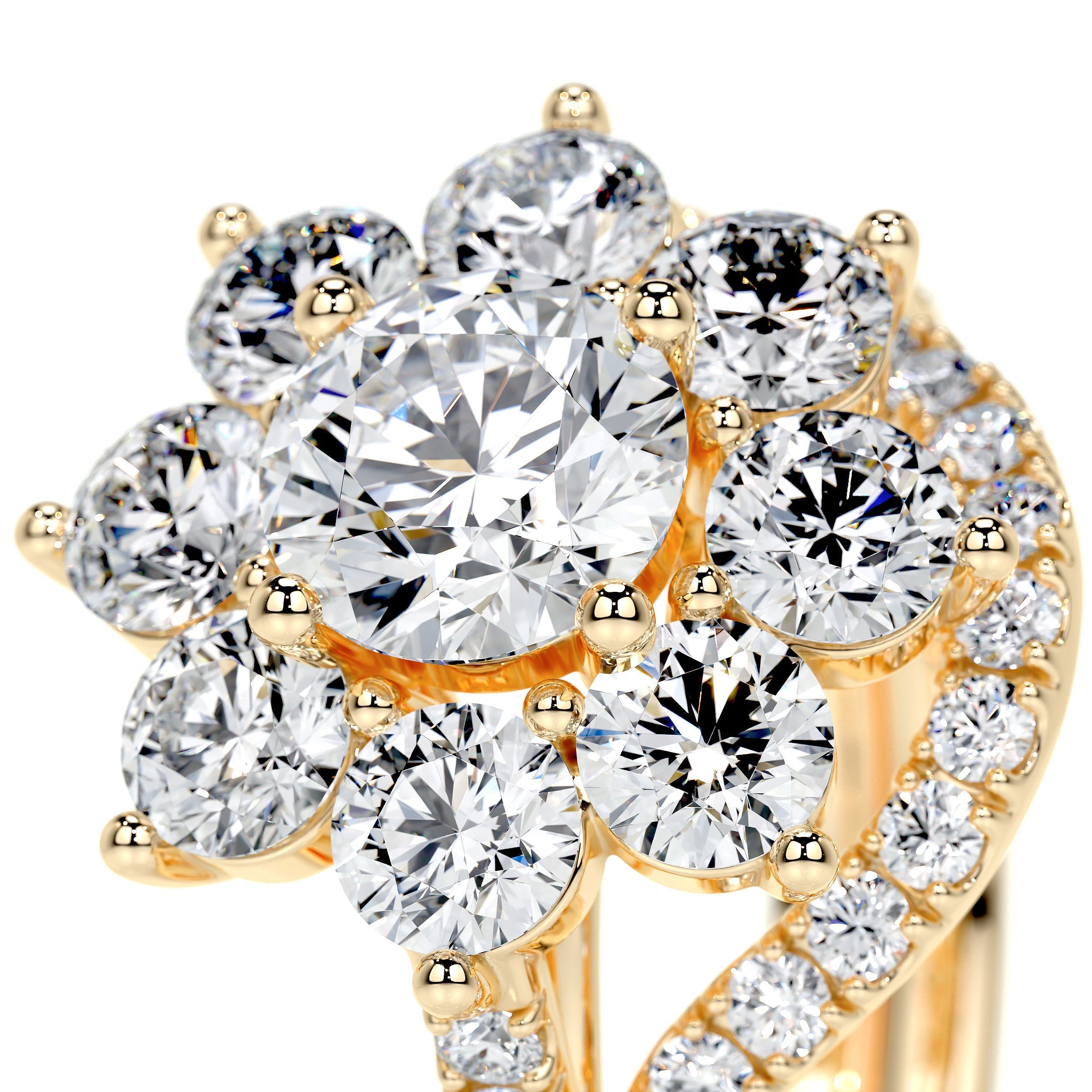 La Fleur Lab Grown Diamond Bridal Set -18K Yellow Gold、mySite、hinf8tx79