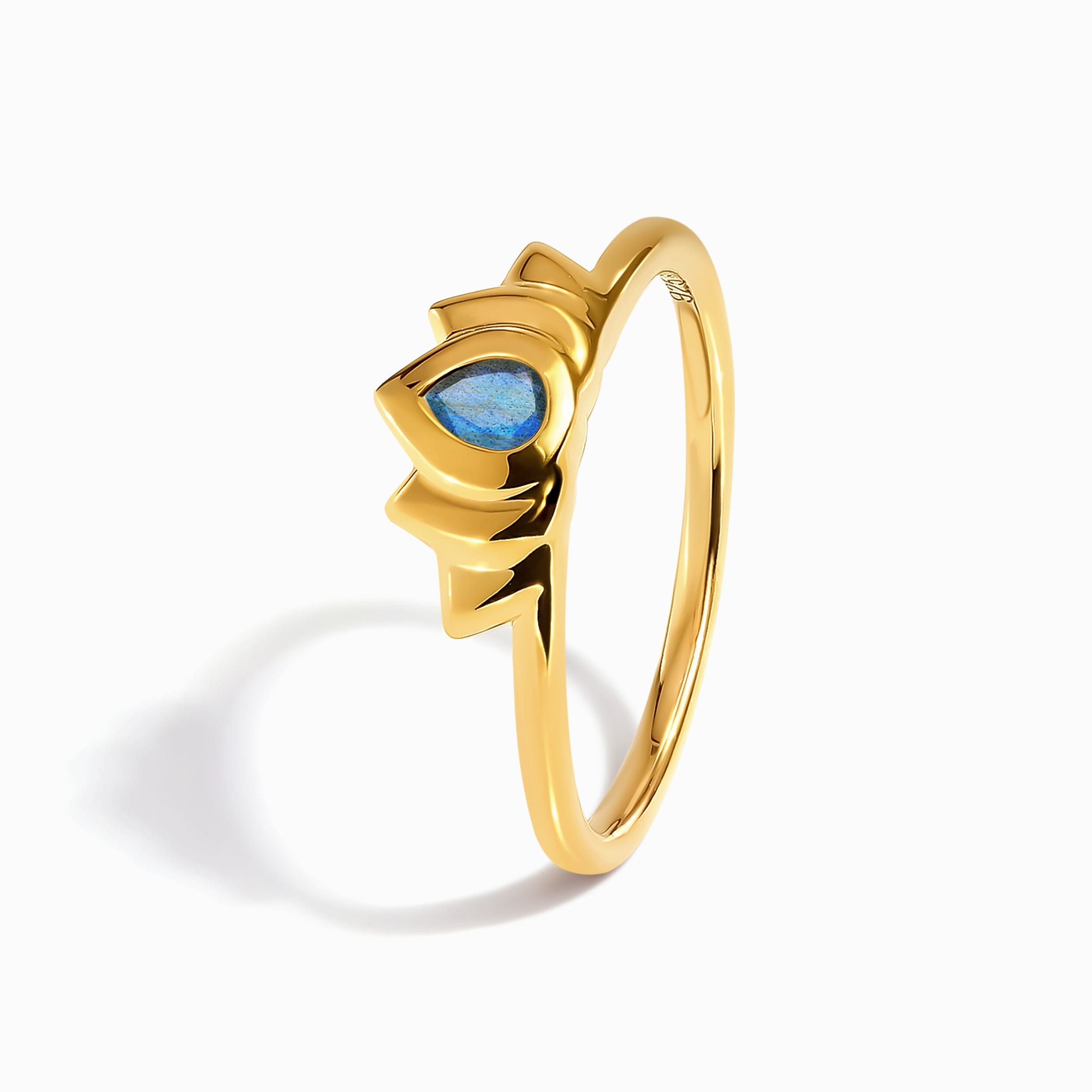 Labradorite Ring - Dainty Lotus、mySite、hinf8tx79