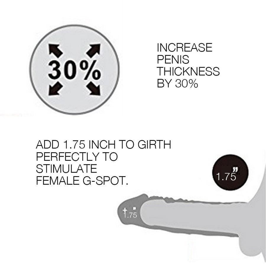 Tommy Gunn Penis Extension Sleeve Tan CyberSkin Cock Sheath 8.5 Inch、mySite、bottomscart