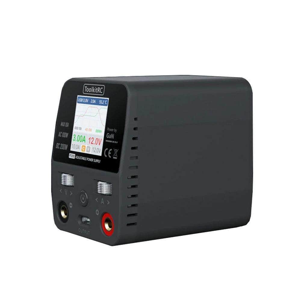  ToolkitRC P200 V2 Mini 30V 10A 200W Adjustable Power Supply - XT60、mySite、merchandisen