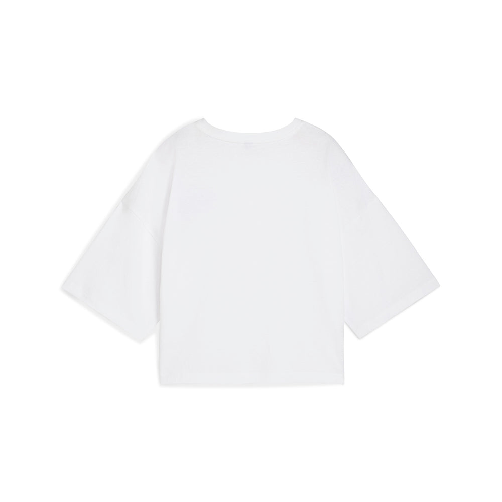 Leo Luxe Cropped Crew Neck Short Sleeve T-Shirt、mySite、gtrtttuynbv