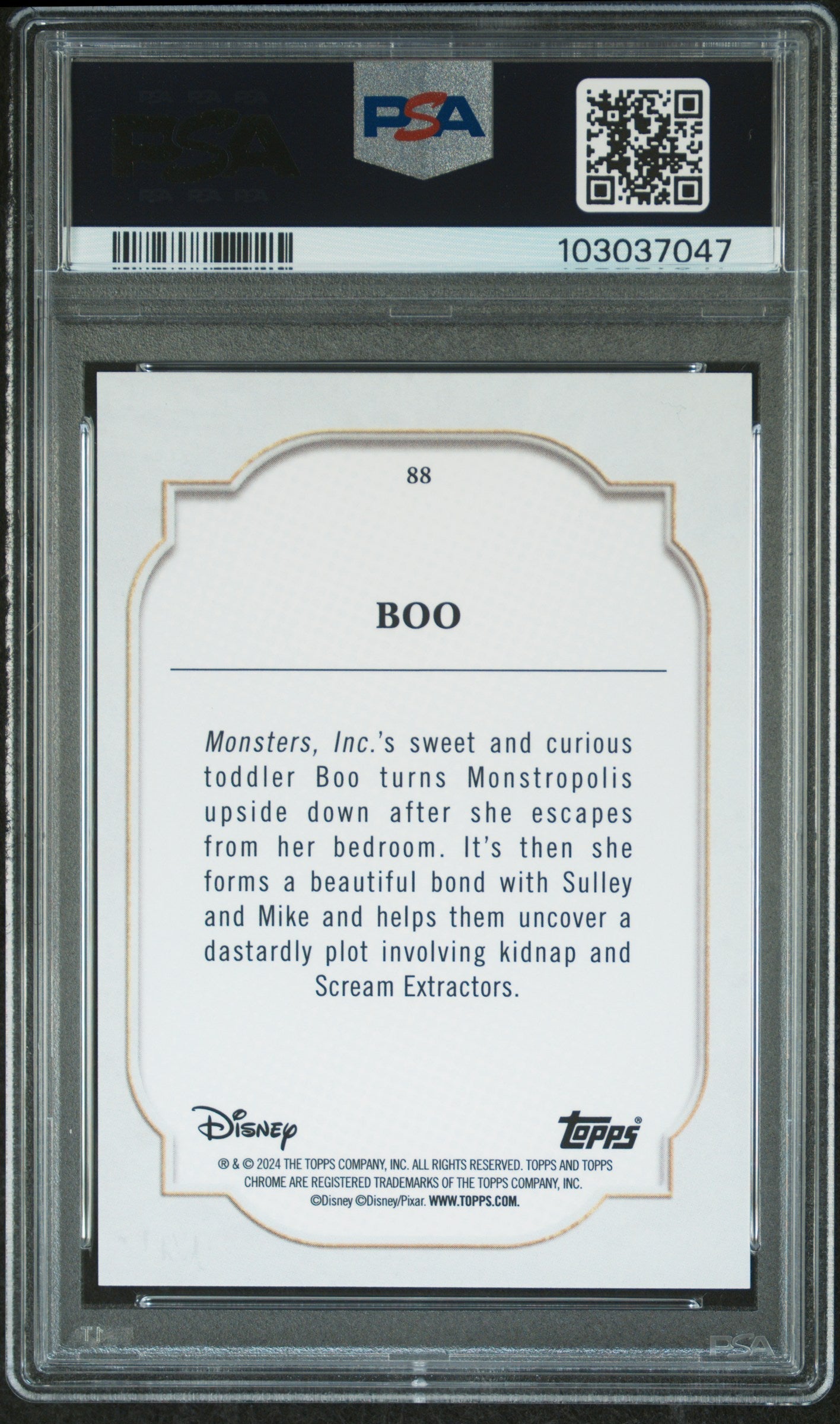 Boo #88 Gold Refractor 41/50 PSA 10 Topps Chrome Disney 2024、mySite、waistdrama