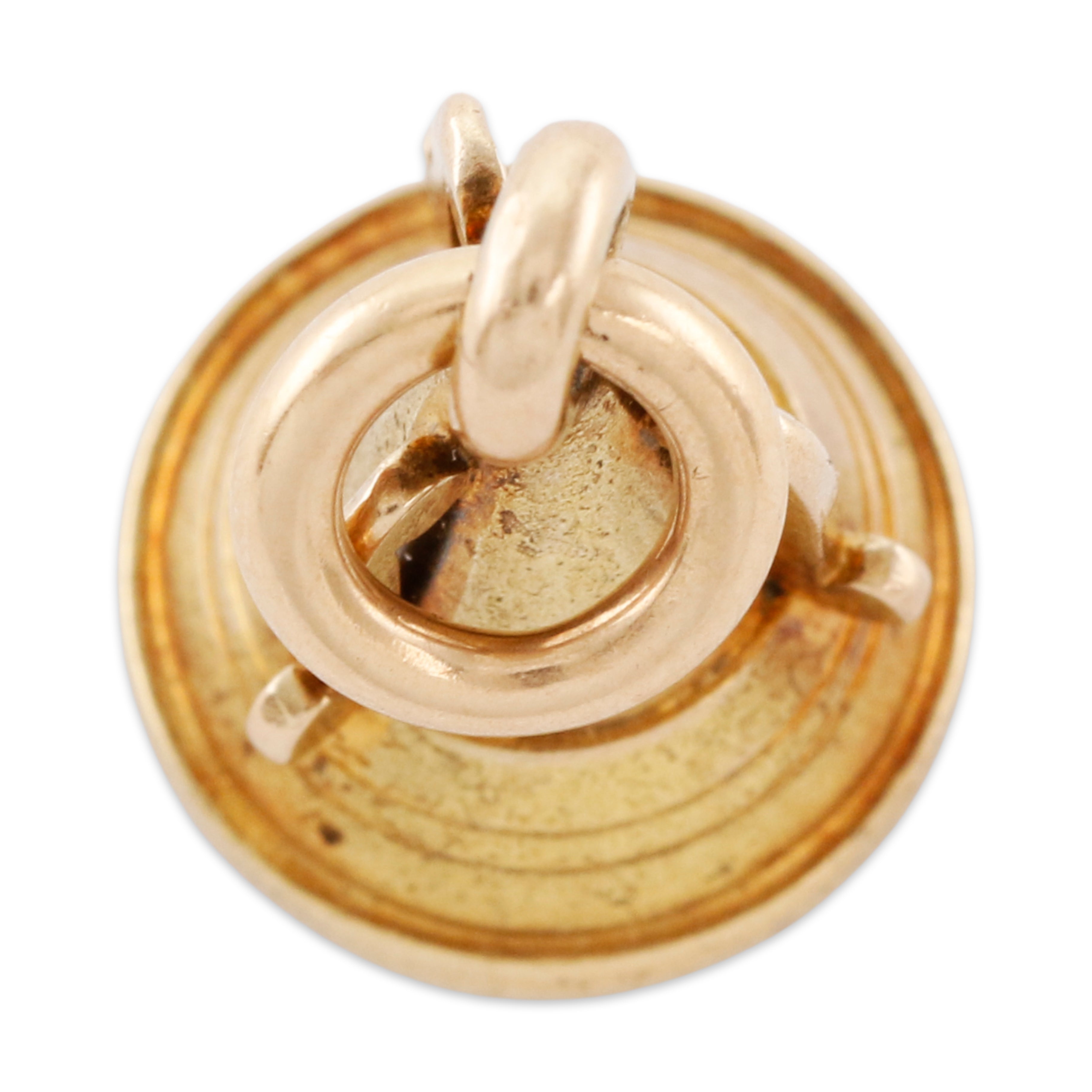 VICTORIAN ANTIQUE 15K YELLOW GOLD RED CARNELIAN ES MONO INTAGLIO FOB PENDANT、mySite、hinf8tx79