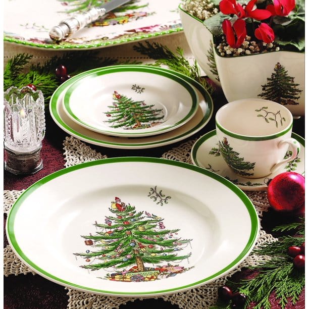 Spode Christmas Tree S/4 Soup Plates、mySite、g9winljtr