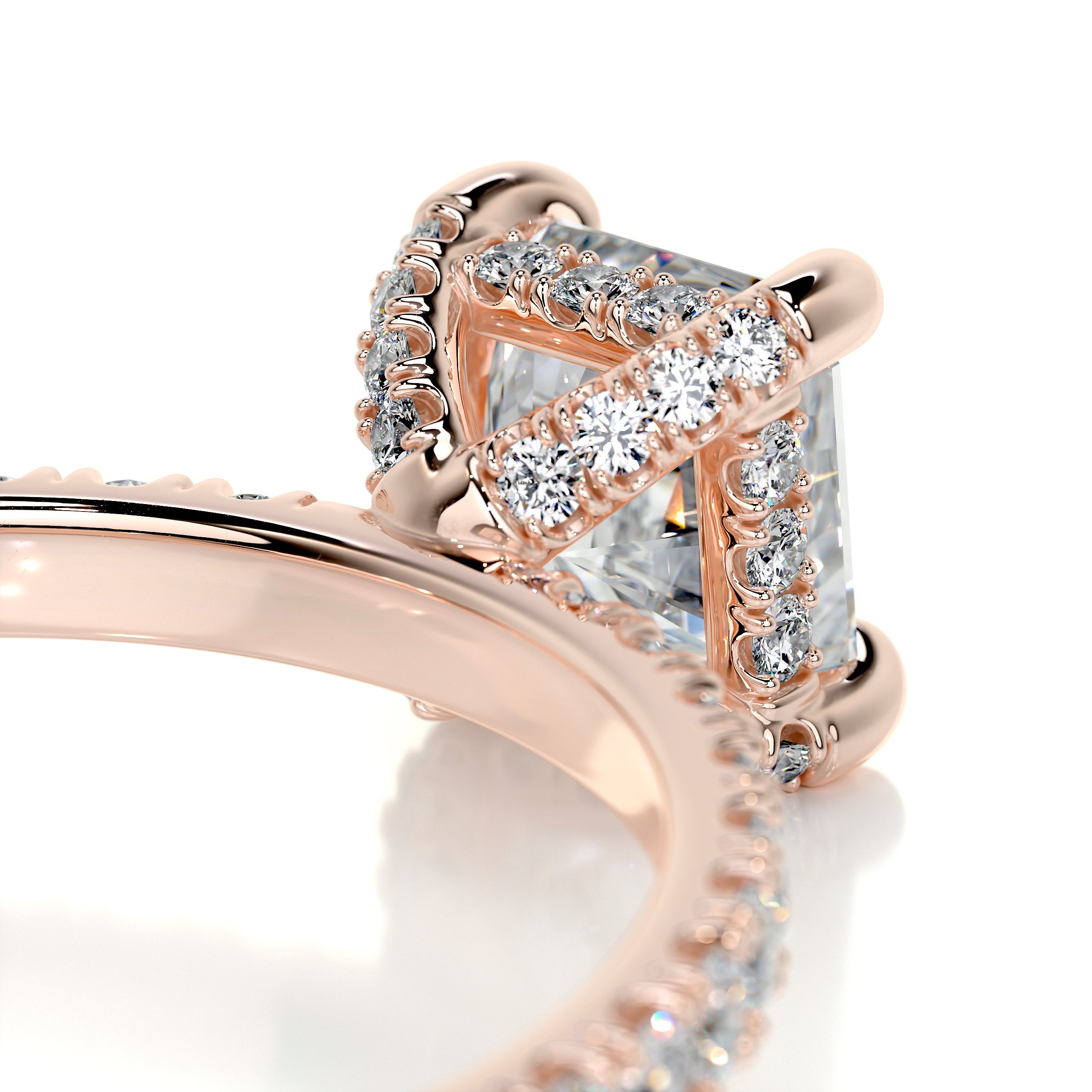 Deborah Moissanite & Diamond Ring -14K Rose Gold、mySite、hinf8tx79
