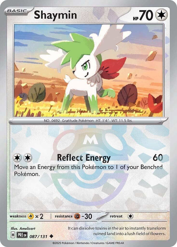 Shaymin (087/131) (Master Ball Pattern) Scarlet & Violet: Prismatic Evolutions、mySite、waistdrama